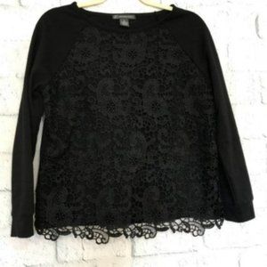 Adrianna Papell Small Black Sweater Long Sleeve